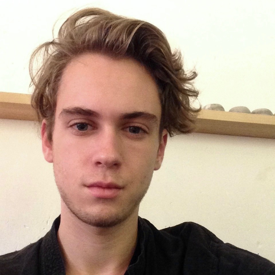 selfie of young blonde man
