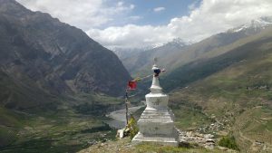 stupa atop mountain